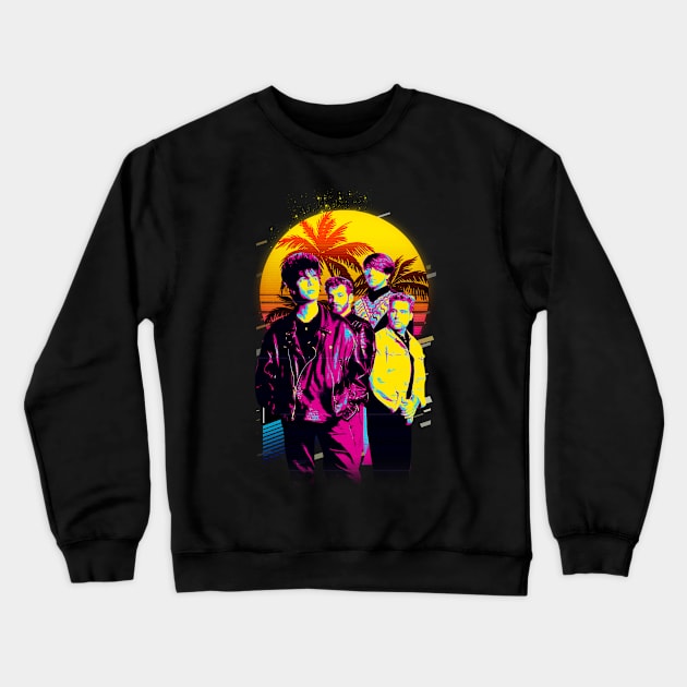 Echo And The Bunnymen Post-Punk Visions In Photographic Moments Crewneck Sweatshirt by Super Face